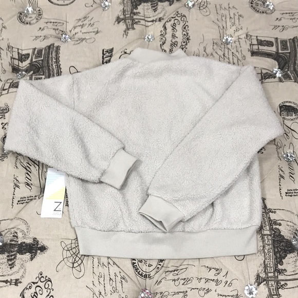 Z By Zella Girl Teddy Faux Fur Bomber Jacket - Picture 7 of 7